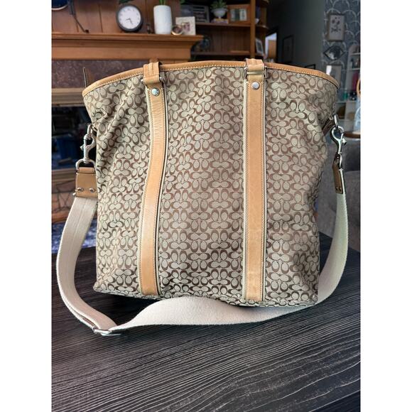 Vintage Coach Voyager Drafting Weekender Crossbody Bag - Picture 1 of 13